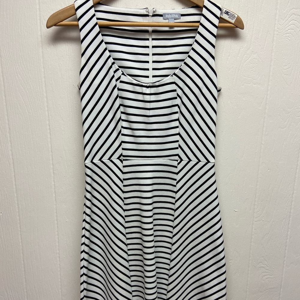Black and white party dress